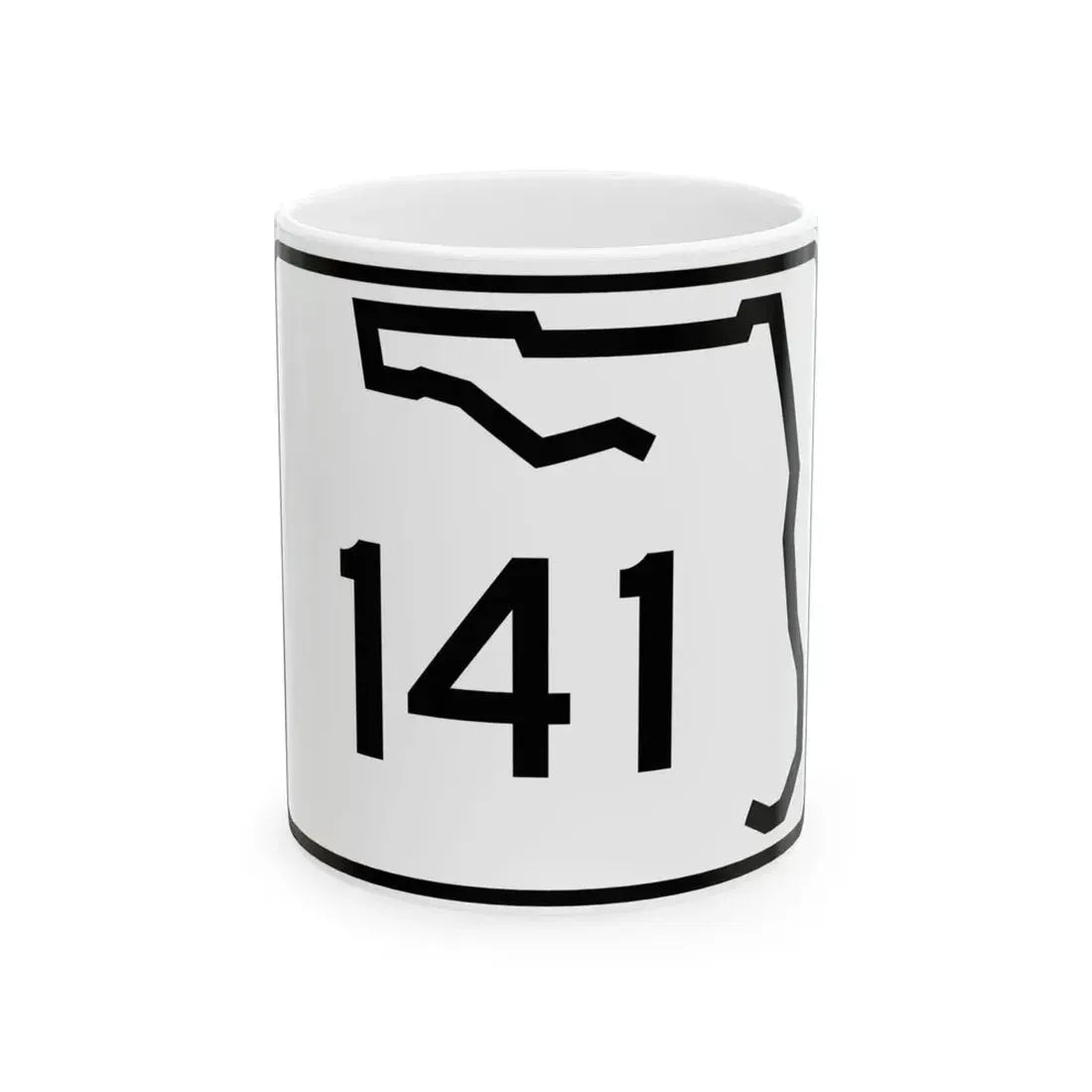 Florida 141 (Florida) (Road Sign) White Coffee Mug 11oz - Go Mug Yourself