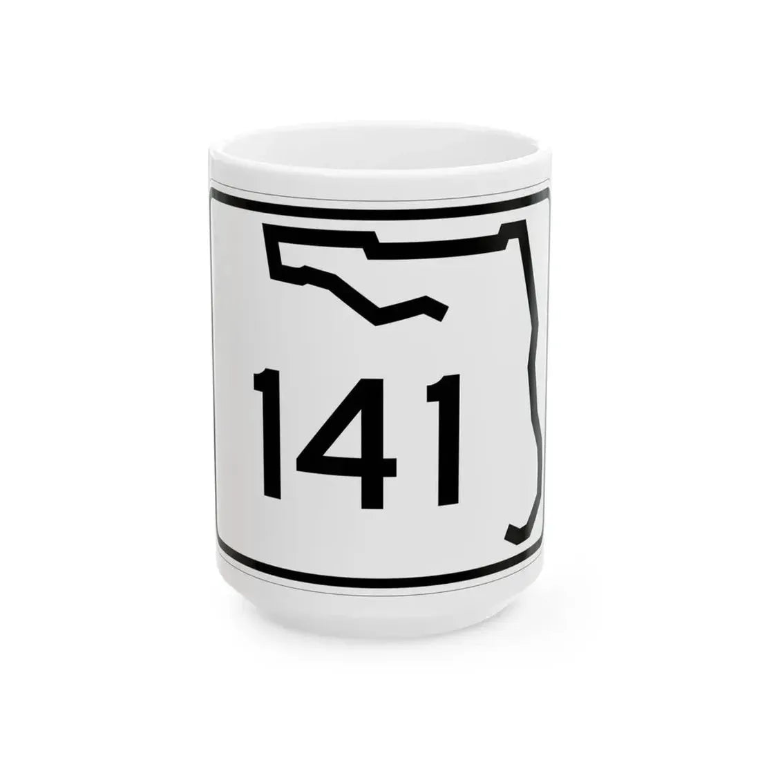 Florida 141 (Florida) (Road Sign) White Coffee Mug 15oz - Go Mug Yourself