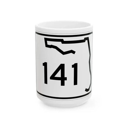 Florida 141 (Florida) (Road Sign) White Coffee Mug 15oz - Go Mug Yourself