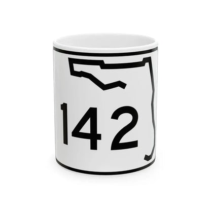 Florida 142 (Florida) (Road Sign) White Coffee Mug 11oz - Go Mug Yourself
