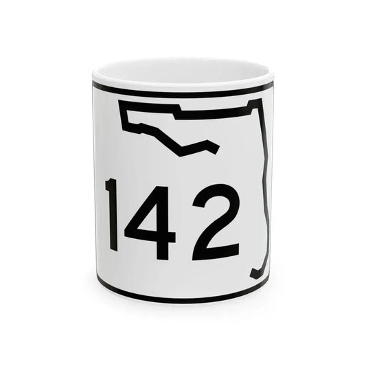 Florida 142 (Florida) (Road Sign) White Coffee Mug 11oz - Go Mug Yourself