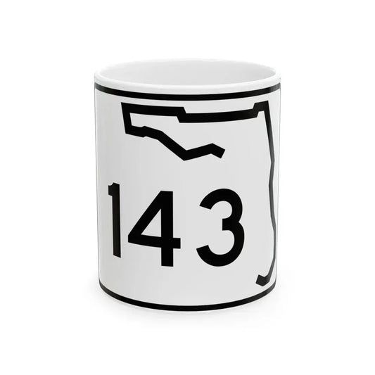Florida 143 (Florida) (Road Sign) White Coffee Mug 11oz - Go Mug Yourself