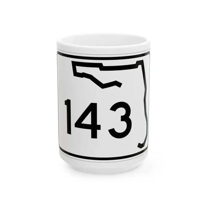 Florida 143 (Florida) (Road Sign) White Coffee Mug 15oz - Go Mug Yourself