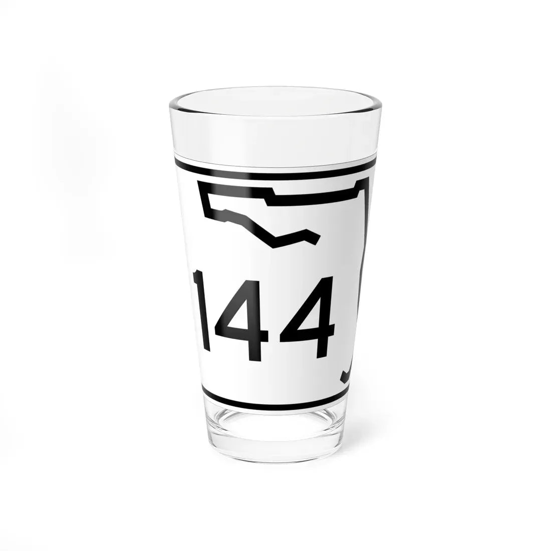 Florida 144 (Florida) (Road Sign) Pint Glass 16oz 16oz - Go Mug Yourself