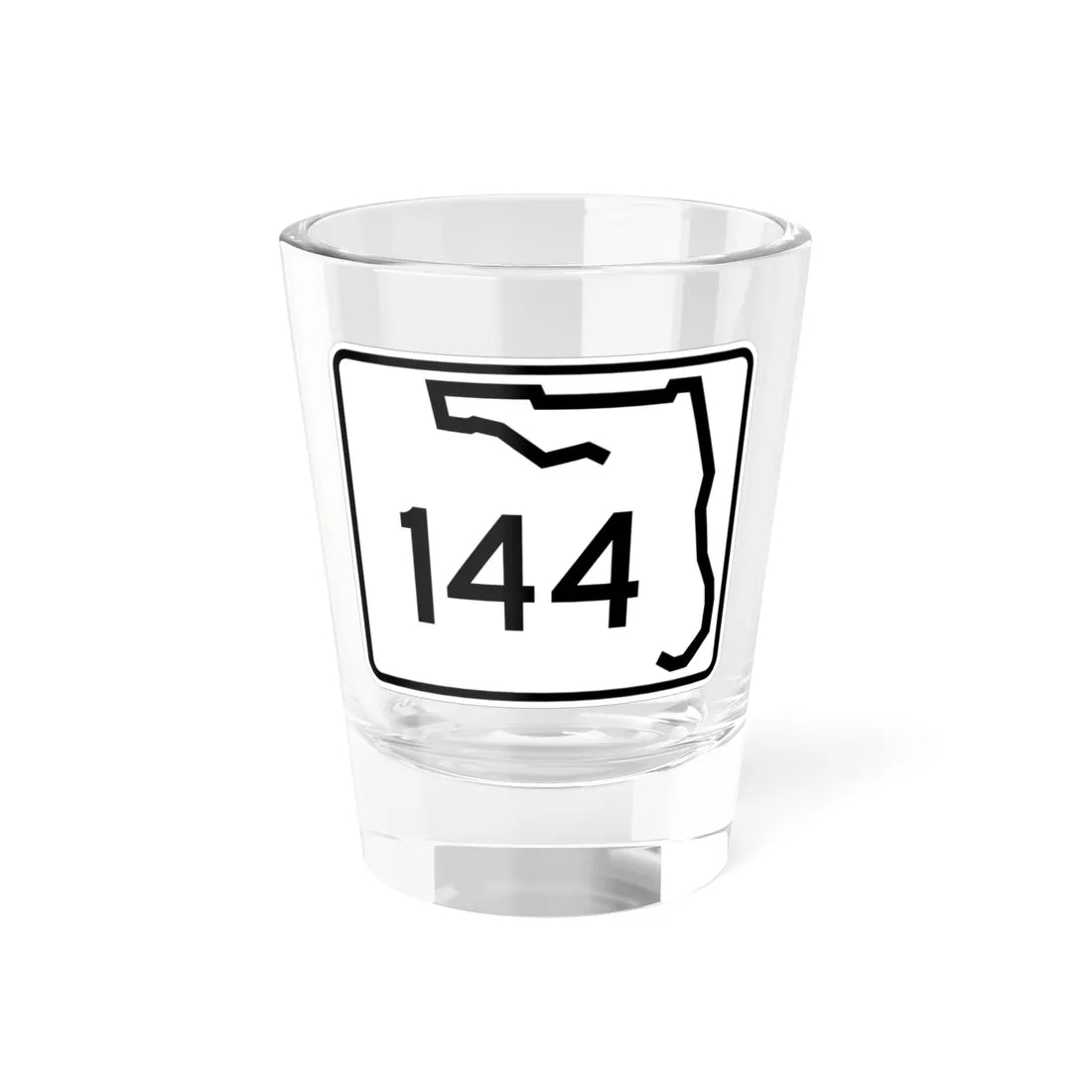 Florida 144 (Florida) (Road Sign) Shot Glass 1.5oz 1.5oz - Go Mug Yourself
