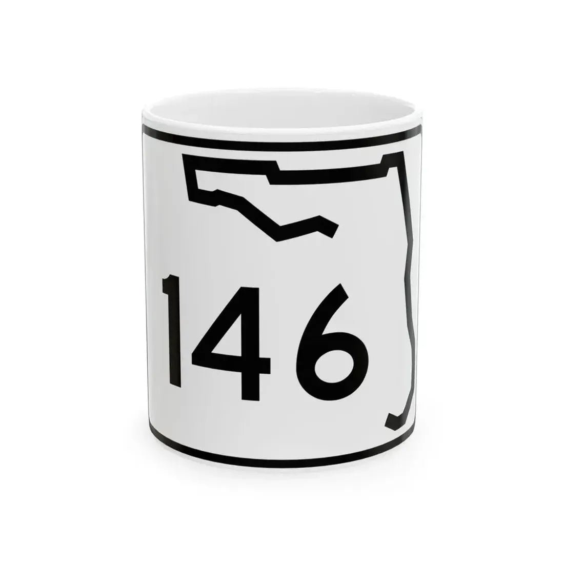 Florida 146 (Florida) (Road Sign) White Coffee Mug 11oz - Go Mug Yourself