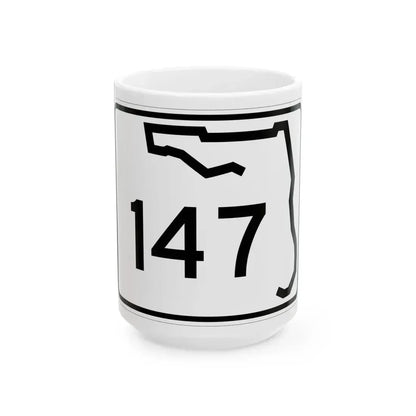 Florida 147 (Florida) (Road Sign) White Coffee Mug 15oz - Go Mug Yourself