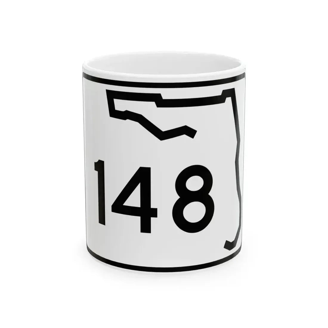 Florida 148 (Florida) (Road Sign) White Coffee Mug 11oz - Go Mug Yourself