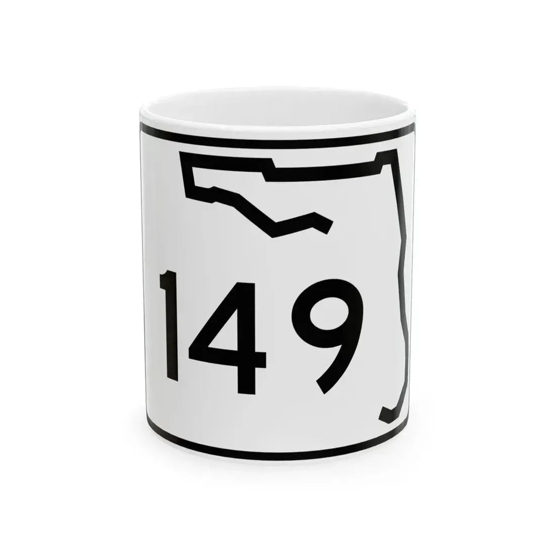 Florida 149 (Florida) (Road Sign) White Coffee Mug 11oz - Go Mug Yourself