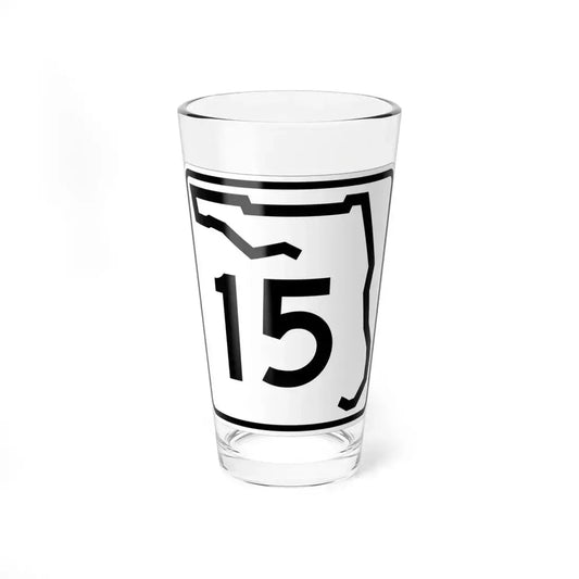 Florida 15 (Florida) (Road Sign) Pint Glass 16oz 16oz - Go Mug Yourself