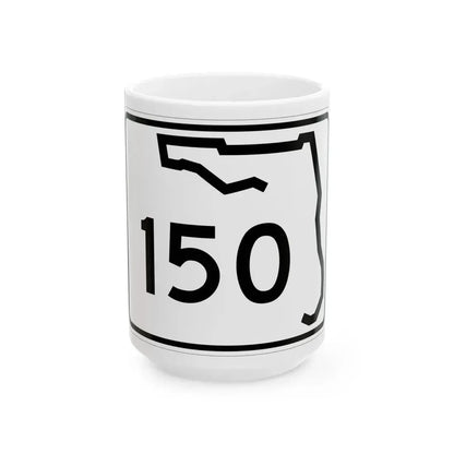 Florida 150 (Florida) (Road Sign) White Coffee Mug 15oz - Go Mug Yourself