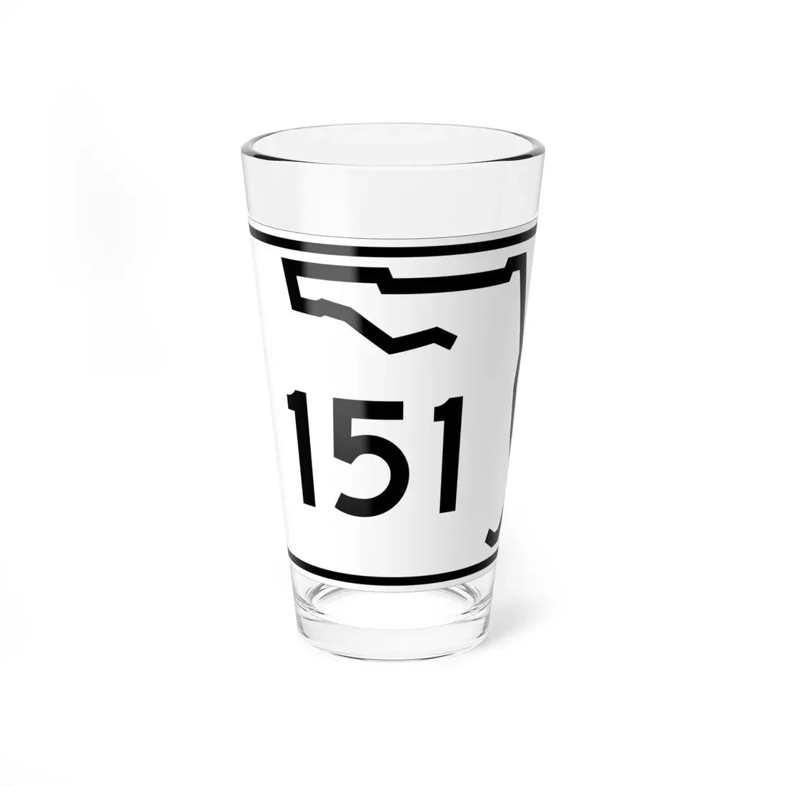 Florida 151 (Florida) (Road Sign) Pint Glass 16oz 16oz - Go Mug Yourself