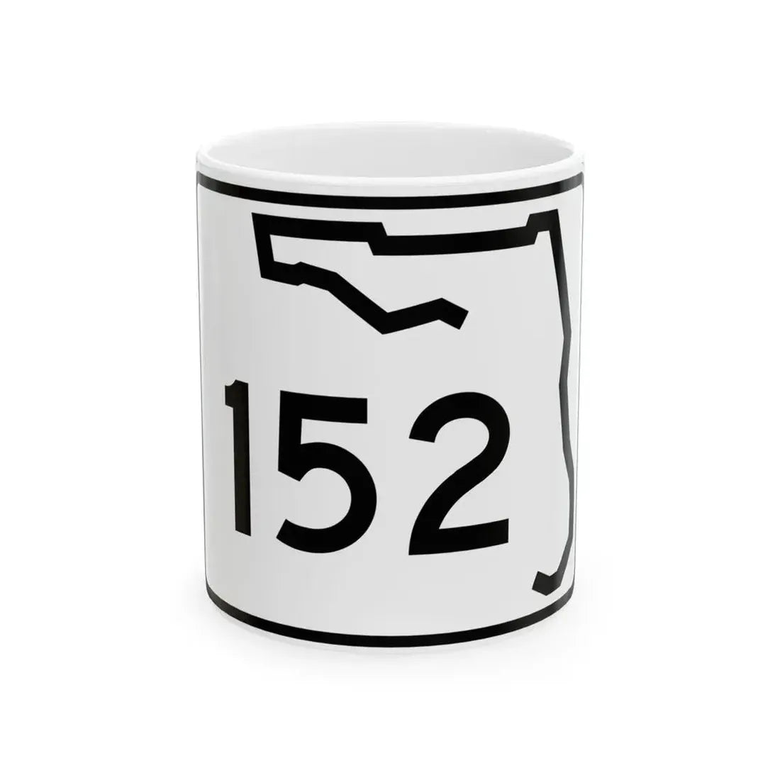 Florida 152 (Florida) (Road Sign) White Coffee Mug 11oz - Go Mug Yourself