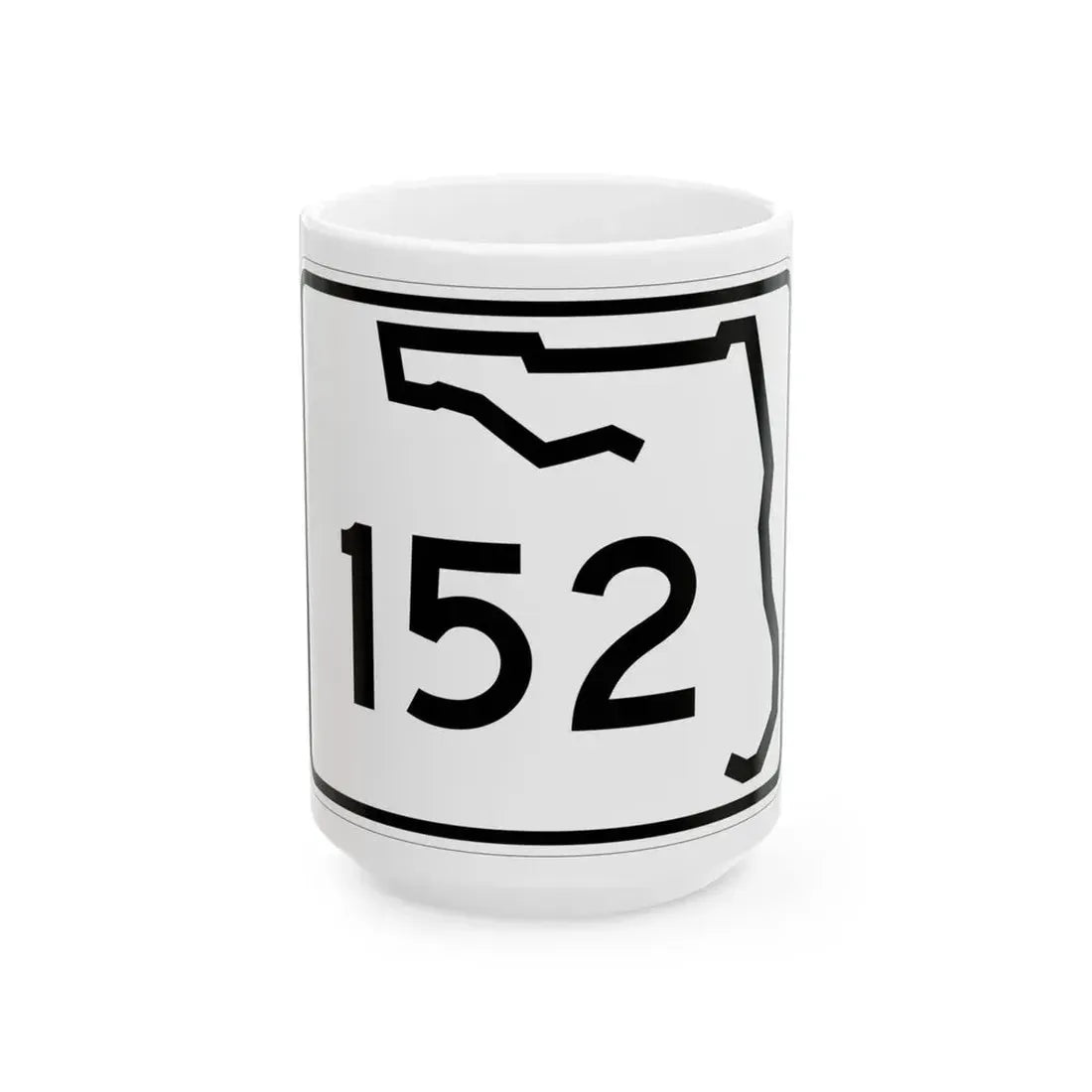 Florida 152 (Florida) (Road Sign) White Coffee Mug 15oz - Go Mug Yourself