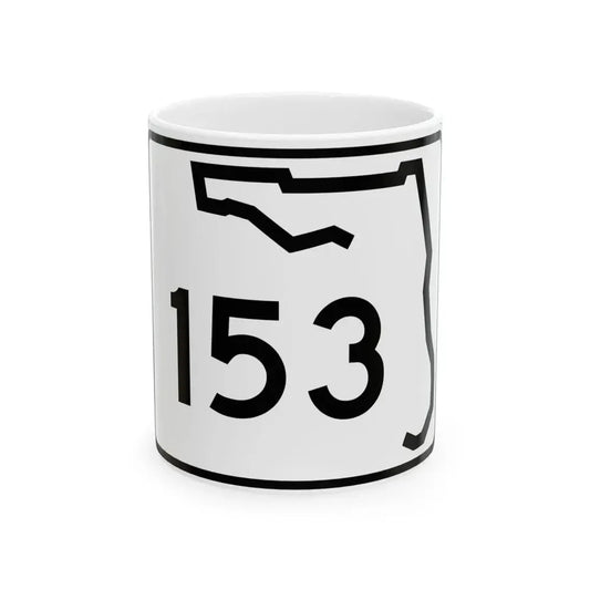 Florida 153 (Florida) (Road Sign) White Coffee Mug 11oz - Go Mug Yourself