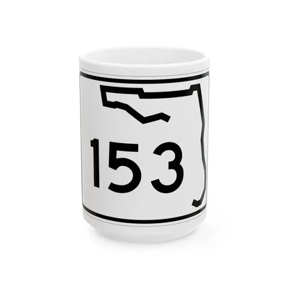 Florida 153 (Florida) (Road Sign) White Coffee Mug 15oz - Go Mug Yourself