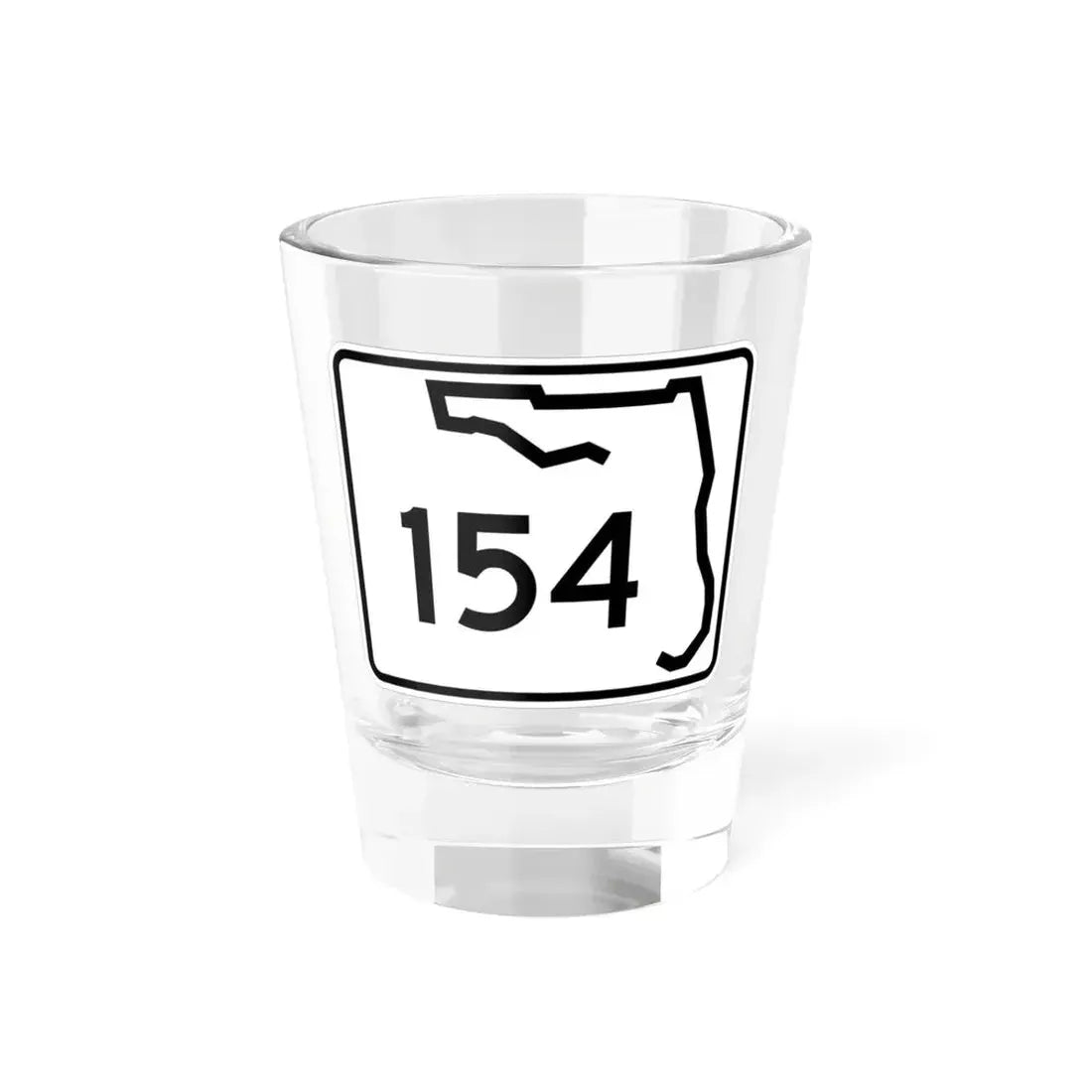 Florida 154 (Florida) (Road Sign) Shot Glass 1.5oz 1.5oz - Go Mug Yourself