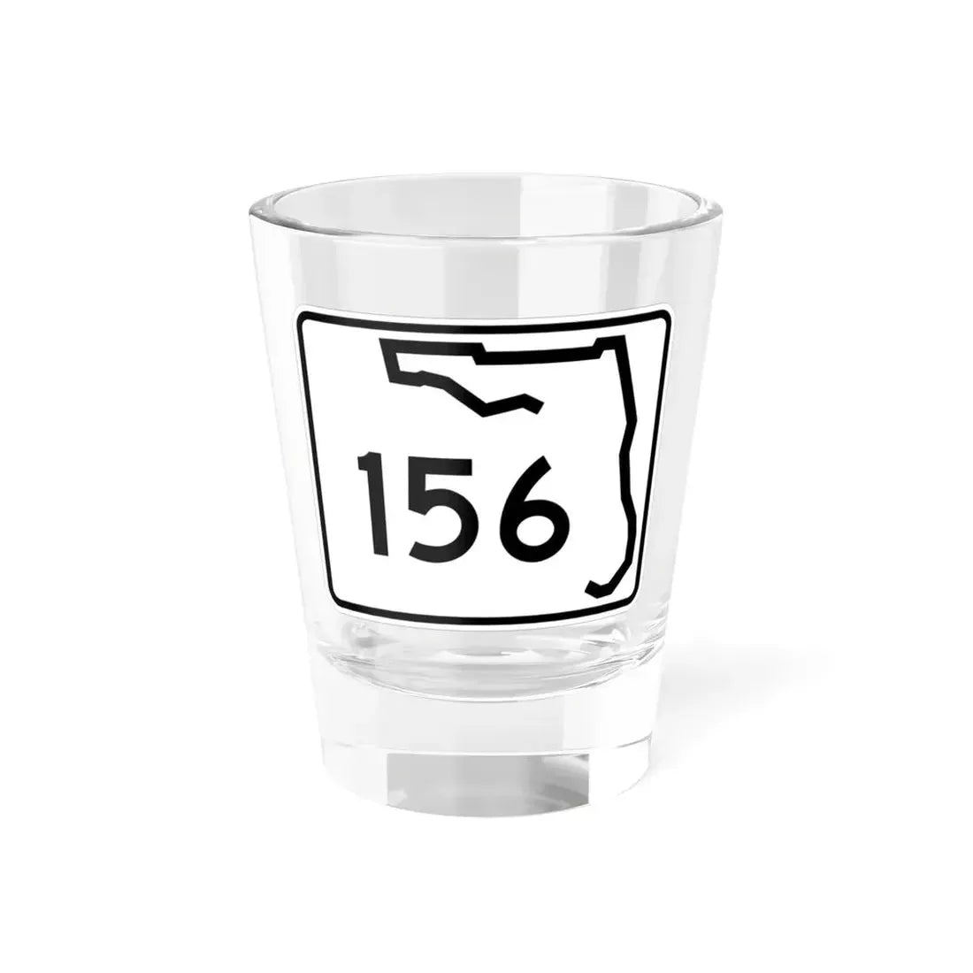 Florida 156 (Florida) (Road Sign) Shot Glass 1.5oz 1.5oz - Go Mug Yourself