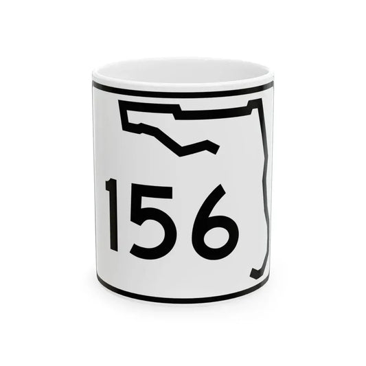 Florida 156 (Florida) (Road Sign) White Coffee Mug 11oz - Go Mug Yourself