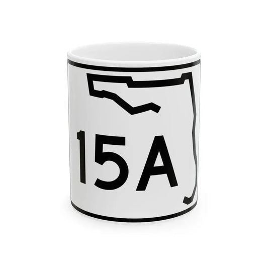 Florida 15A (Florida) (Road Sign) White Coffee Mug 11oz - Go Mug Yourself