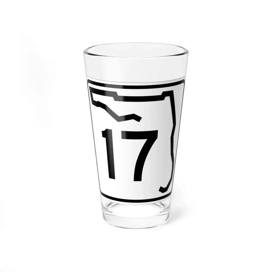 Florida 17 (Florida) (Road Sign) Pint Glass 16oz 16oz - Go Mug Yourself