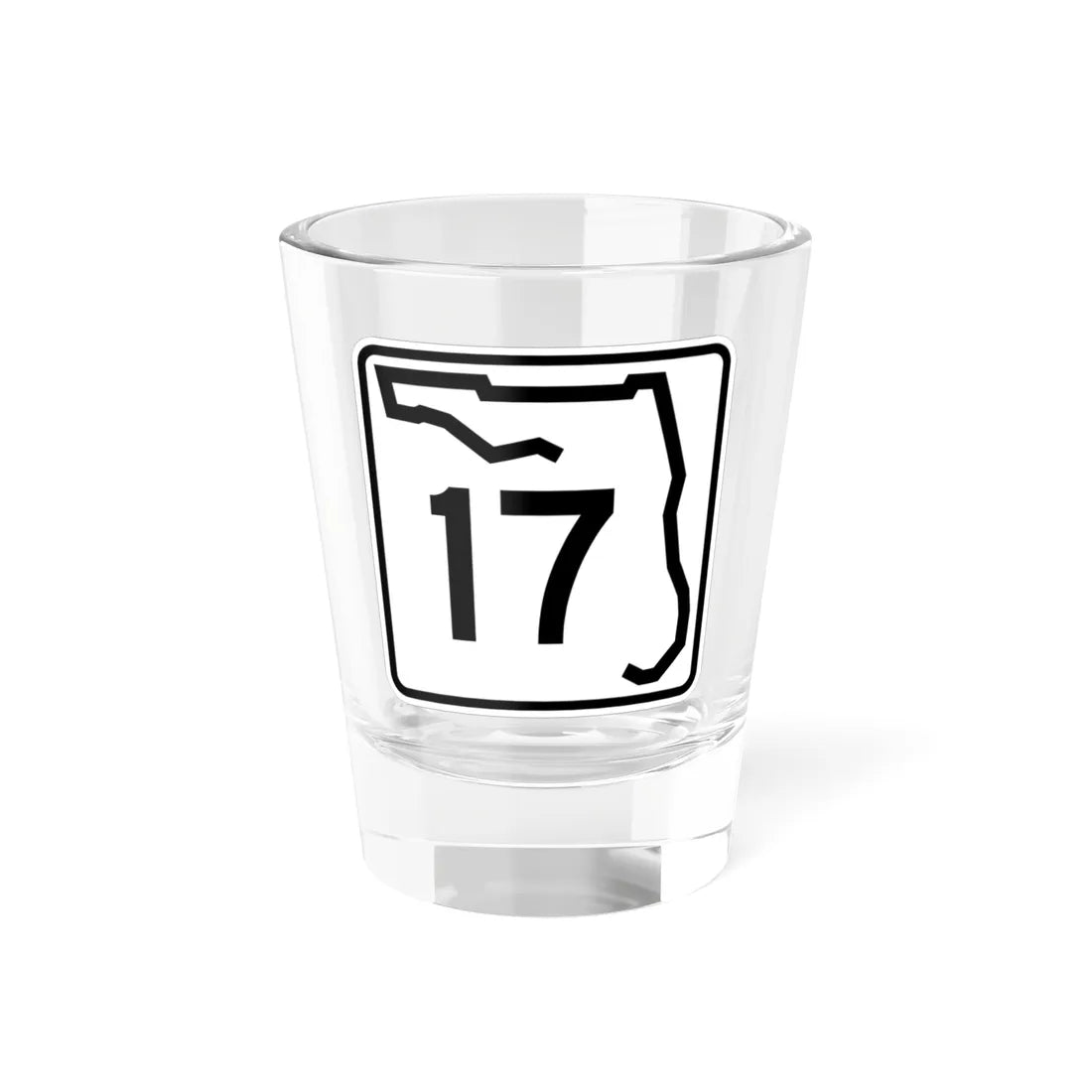 Florida 17 (Florida) (Road Sign) Shot Glass 1.5oz 1.5oz - Go Mug Yourself