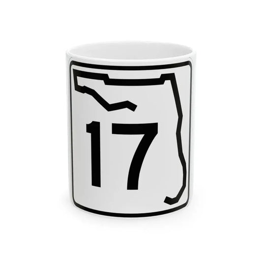 Florida 17 (Florida) (Road Sign) White Coffee Mug 11oz - Go Mug Yourself