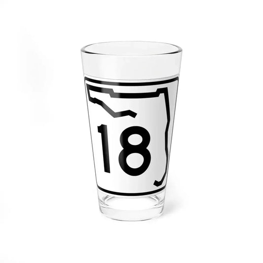 Florida 18 (Florida) (Road Sign) Pint Glass 16oz 16oz - Go Mug Yourself