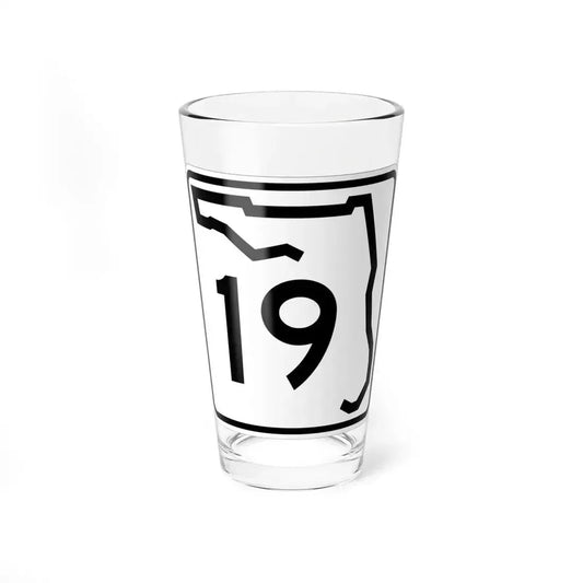 Florida 19 (Florida) (Road Sign) Pint Glass 16oz 16oz - Go Mug Yourself