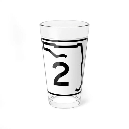 Florida 2 (Florida) (Road Sign) Pint Glass 16oz 16oz - Go Mug Yourself