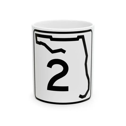 Florida 2 (Florida) (Road Sign) White Coffee Mug 11oz - Go Mug Yourself