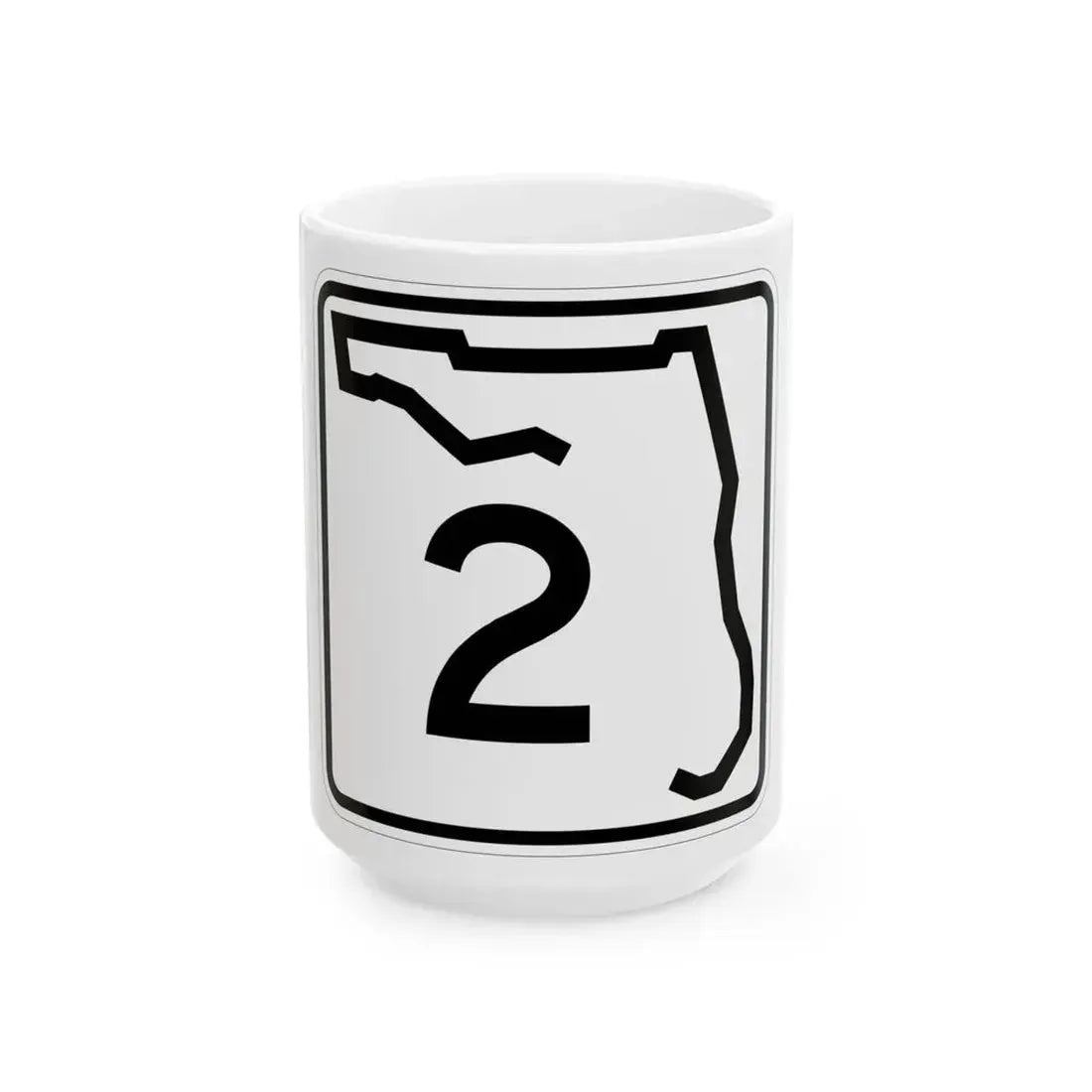 Florida 2 (Florida) (Road Sign) White Coffee Mug 15oz - Go Mug Yourself