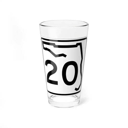 Florida 20 (Florida) (Road Sign) Pint Glass 16oz 16oz - Go Mug Yourself
