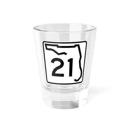 Florida 21 (Florida) (Road Sign) Shot Glass 1.5oz 1.5oz - Go Mug Yourself