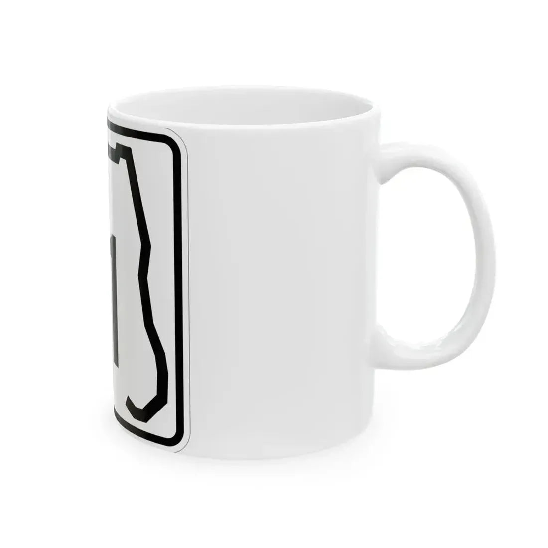 Florida 21 (Florida) (Road Sign) White Coffee Mug - Go Mug Yourself