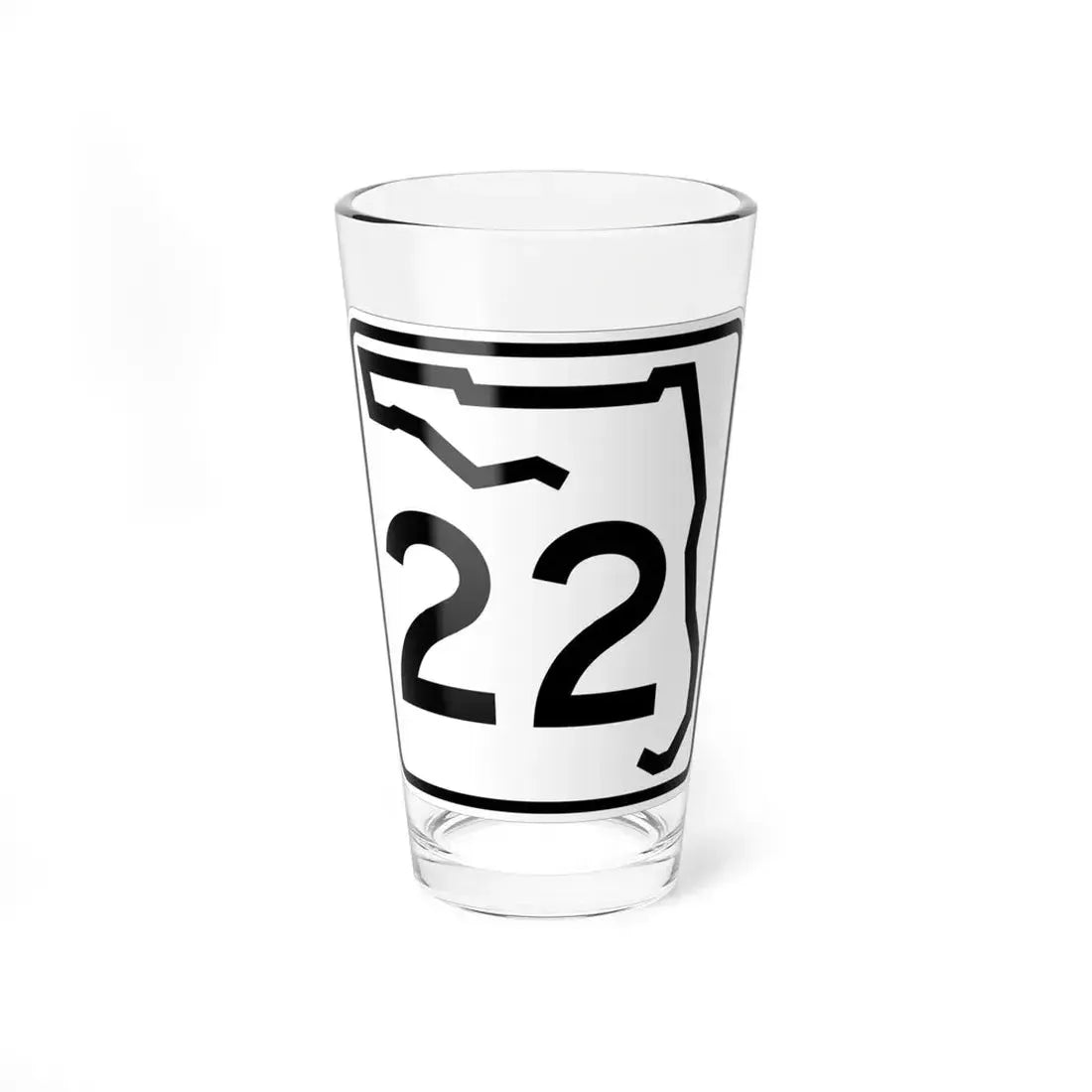 Florida 22 (Florida) (Road Sign) Pint Glss 16oz 16oz - Go Mug Yourself