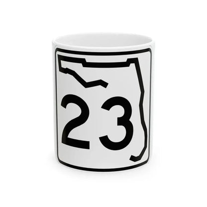 Florida 23 (Florida) (Road Sign) White Coffee Mug 11oz - Go Mug Yourself