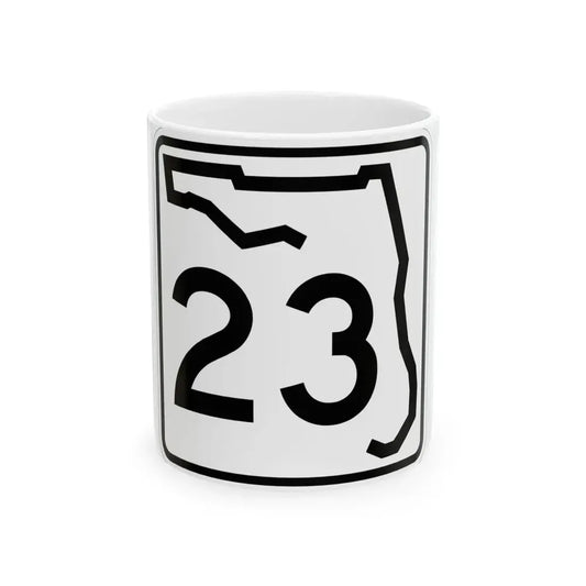 Florida 23 (Florida) (Road Sign) White Coffee Mug 11oz - Go Mug Yourself