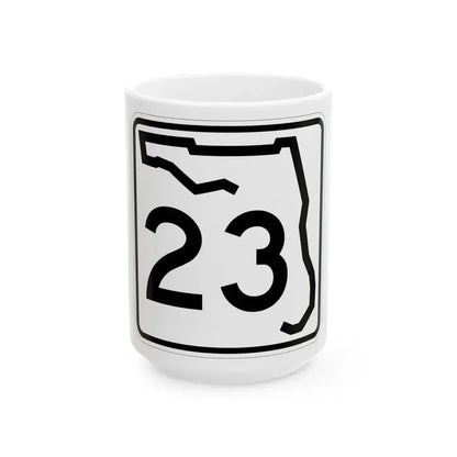 Florida 23 (Florida) (Road Sign) White Coffee Mug 15oz - Go Mug Yourself