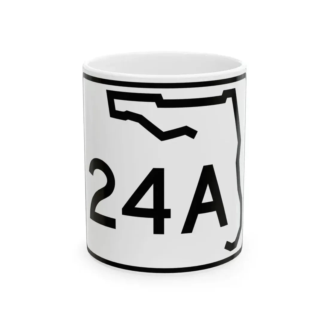 Florida 24A (Florida) (Road Sign) White Coffee Mug 11oz - Go Mug Yourself