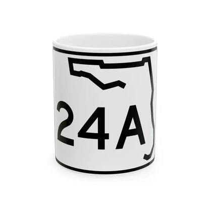 Florida 24A (Florida) (Road Sign) White Coffee Mug 11oz - Go Mug Yourself