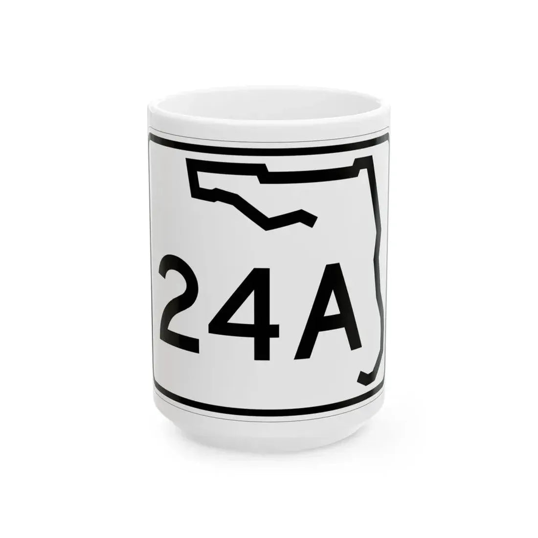 Florida 24A (Florida) (Road Sign) White Coffee Mug 15oz - Go Mug Yourself