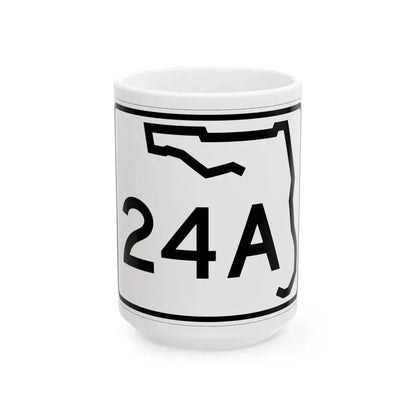 Florida 24A (Florida) (Road Sign) White Coffee Mug 15oz - Go Mug Yourself