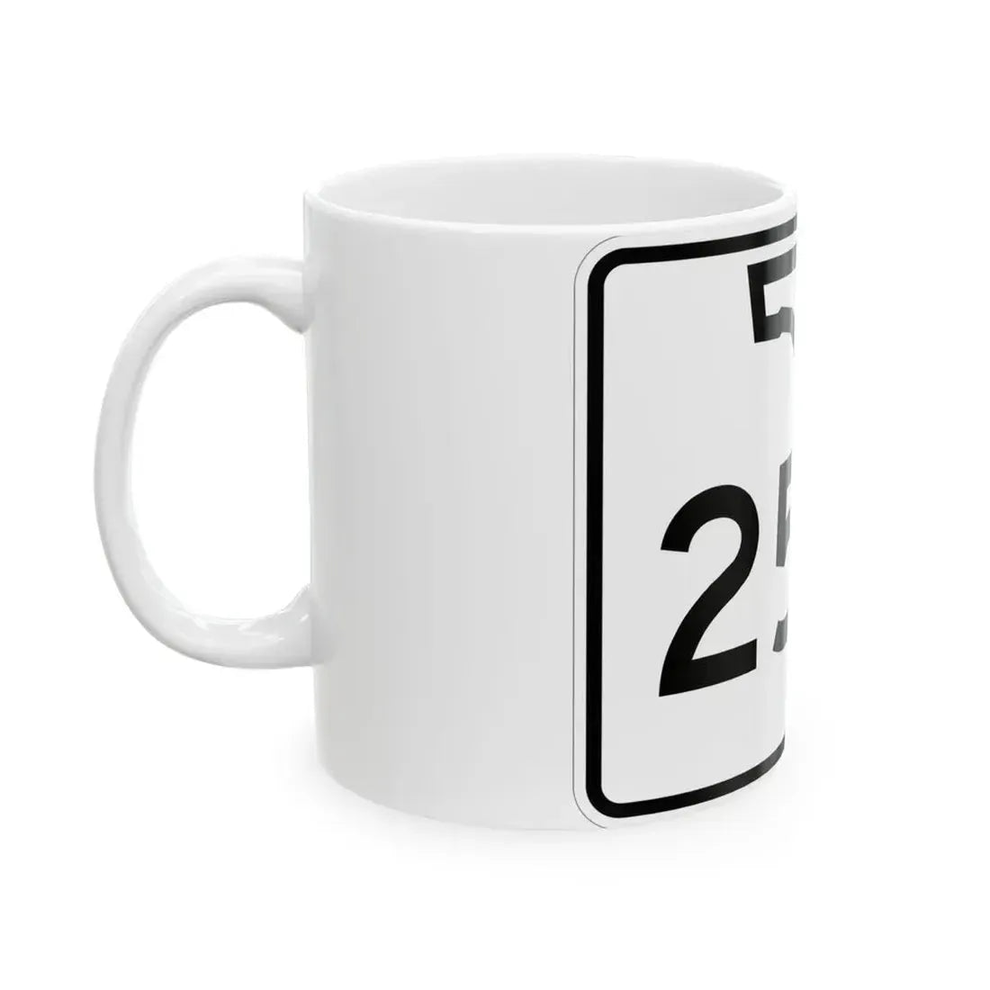 Florida 25A (Florida) (Road Sign) White Coffee Mug - Go Mug Yourself