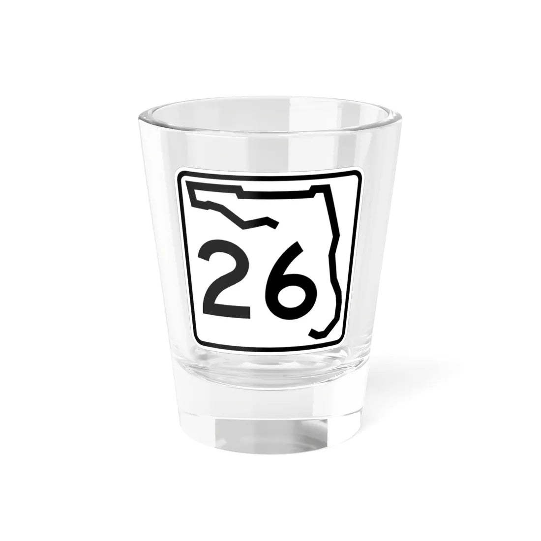 Florida 26 (Florida) (Road Sign) Shot Glass 1.5oz 1.5oz - Go Mug Yourself