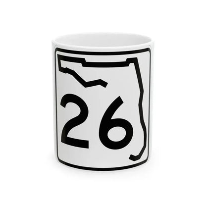Florida 26 (Florida) (Road Sign) White Coffee Mug 11oz - Go Mug Yourself