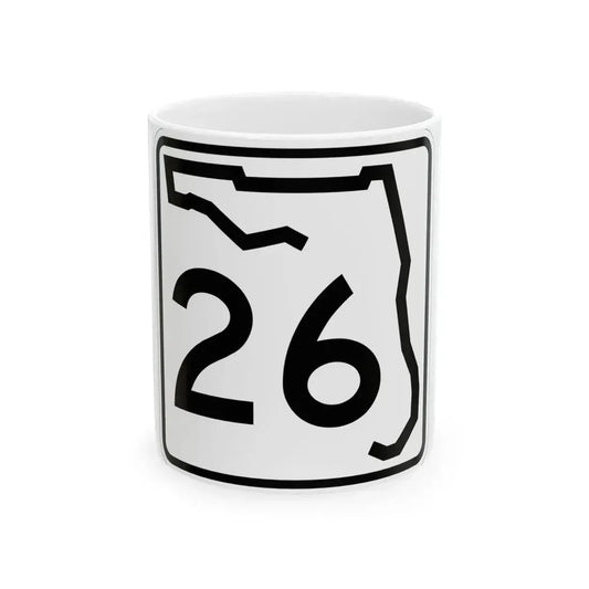 Florida 26 (Florida) (Road Sign) White Coffee Mug 11oz - Go Mug Yourself