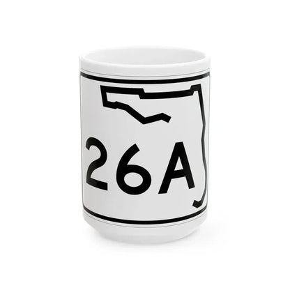 Florida 26A (Florida) (Road Sign) White Coffee Mug 15oz - Go Mug Yourself