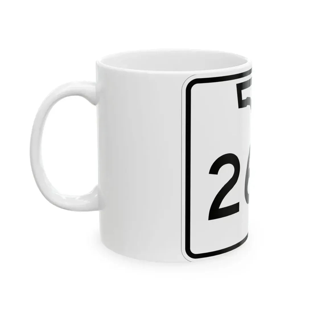 Florida 26A (Florida) (Road Sign) White Coffee Mug - Go Mug Yourself