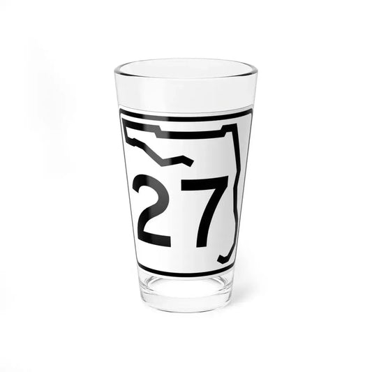 Florida 27 (Florida) (Road Sign) Pint Glass 16oz 16oz - Go Mug Yourself